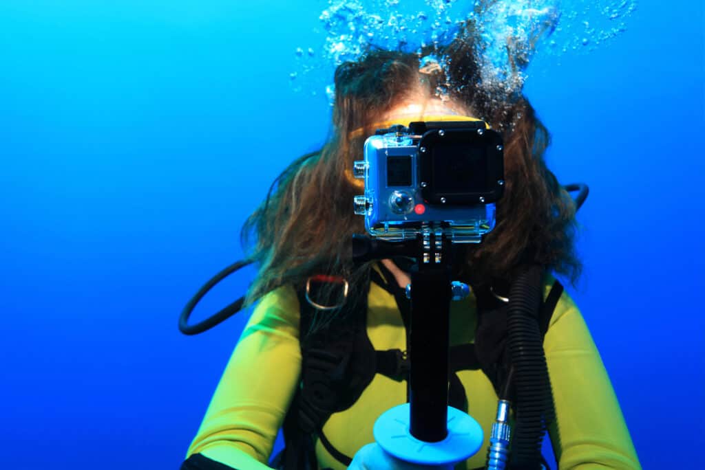 diving with a gopro