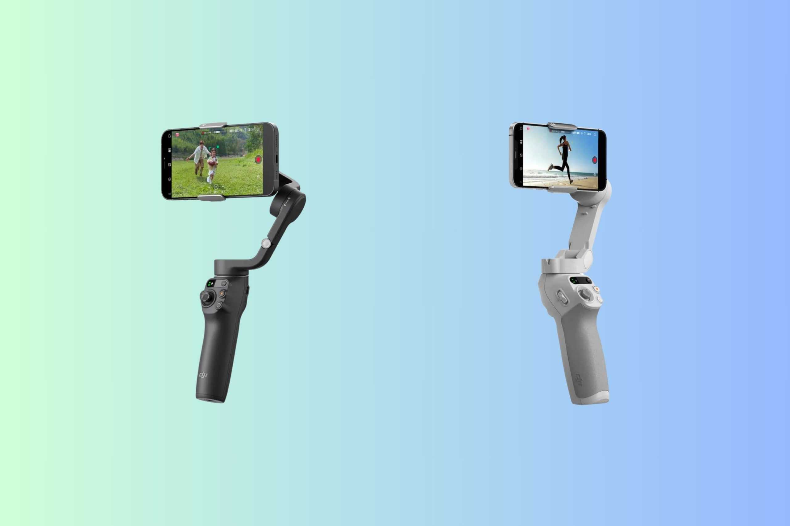dji osmo mobile 6 and dji osmo mobile se side by side